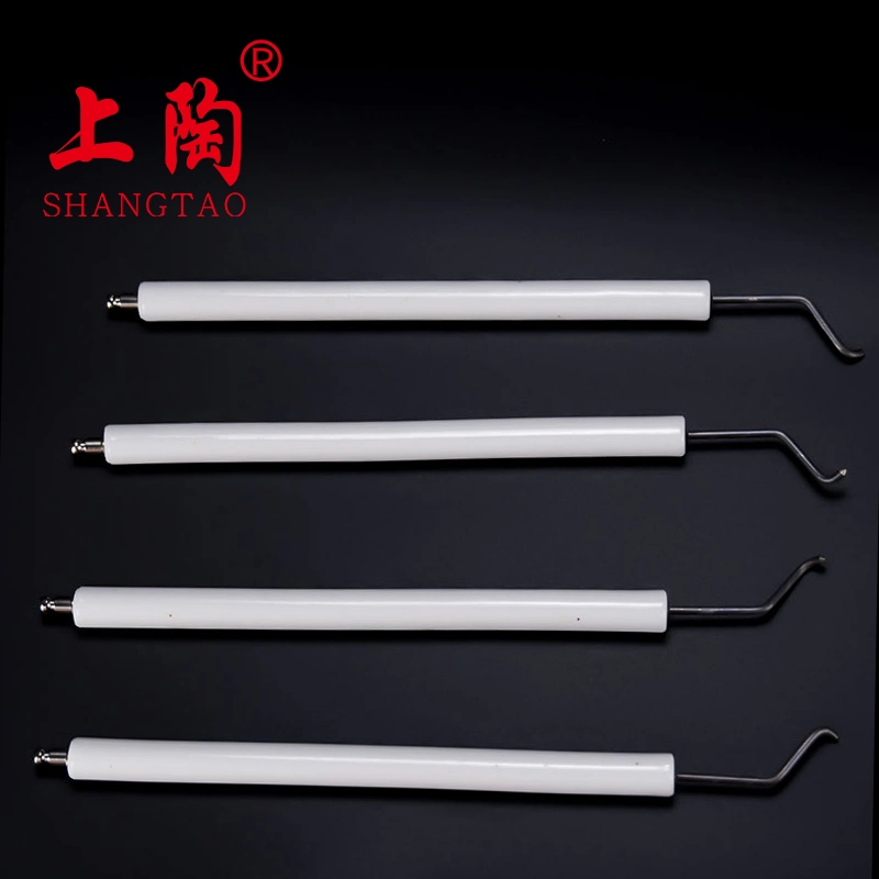 Glazed Alumina Ceramic Double Ignition Electrode