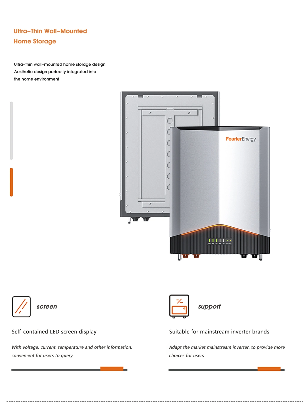 Household Energy Storage System 51.2V 100ah Wall Mounted Energy Storage Battery